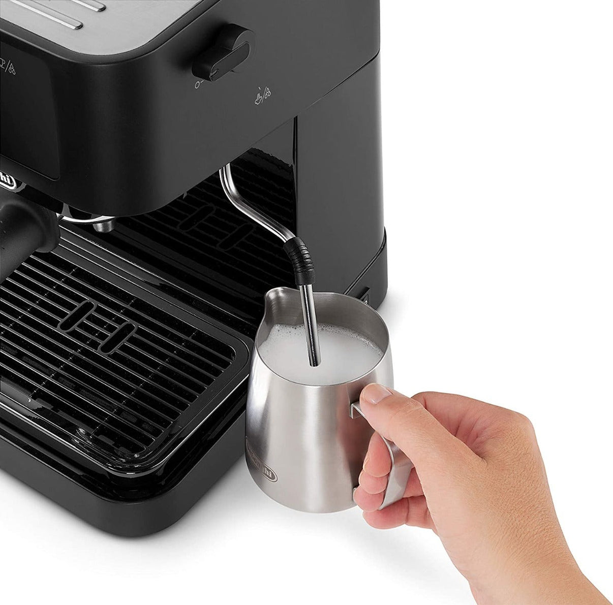 Delonghi 220 volt Expresso Cappuccino Barista Coffee Maker EC230BK 220v 240 volts 15 Bar with milk Frother 2 cup design